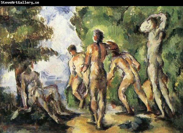 Paul Cezanne Cinq Baigneurs